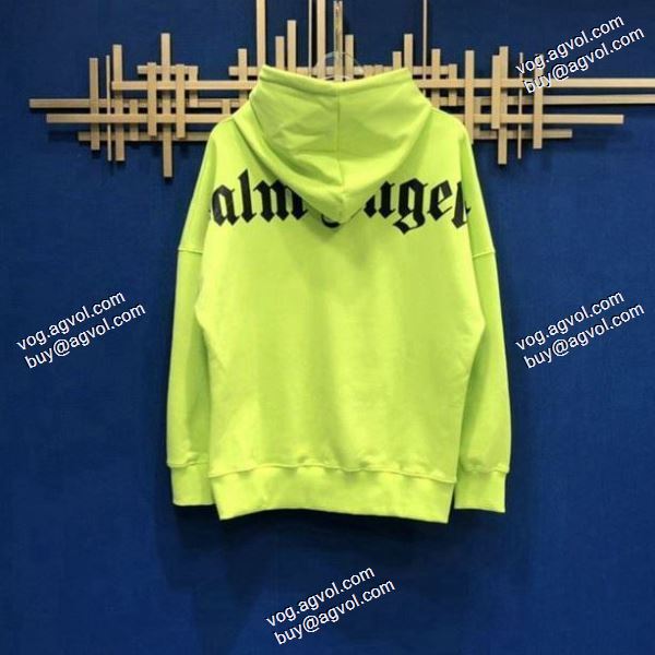 雑誌掲載アイテム パーム エンジェルス Palm Angels コピー ブランド 2020秋冬 背中大logoプリント パーカー 2色可選